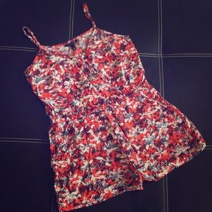 NWOT Cute Adjustable Strap Patterned Romper